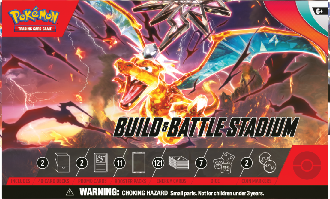 POKEMON SV3 OBSIDIAN FLAMES BUILD/BATTLE STADIUM | 820650853975