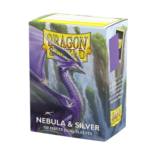 DRAGON SHIELD SLEEVES DUAL MATTE NEBULA AND SILVER 100CT | 5706569150754