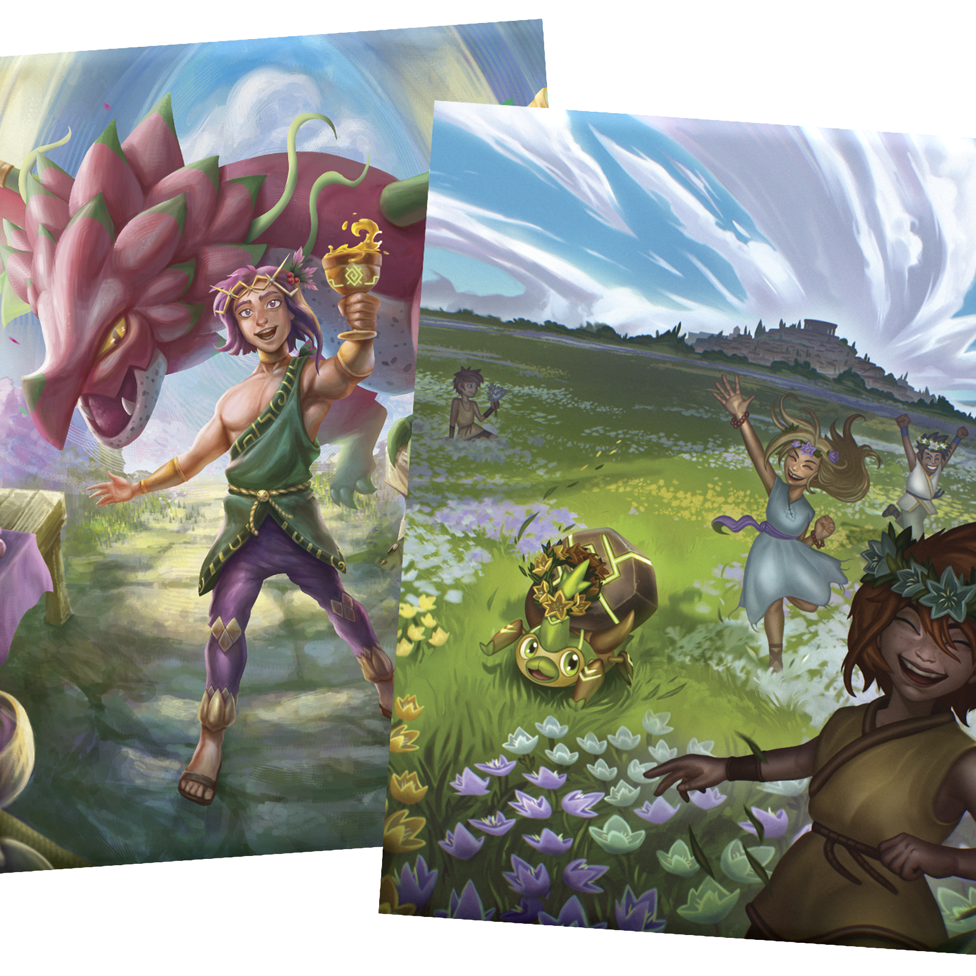 ELESTRALS LIFESTREAM CARD SLEEVES LADOGON CHAMPION OF DIONYSUS