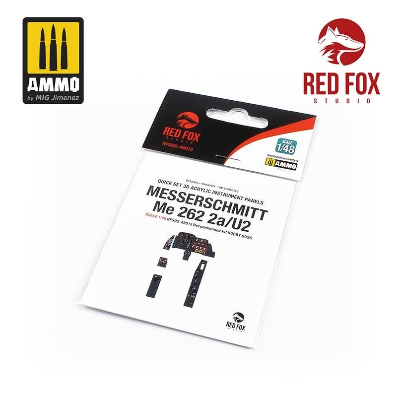 Red Fox Studio 1/48 Messerschmitt Me 262 A-2a/U2 (for Hobby Boss kit) | 5999571351626