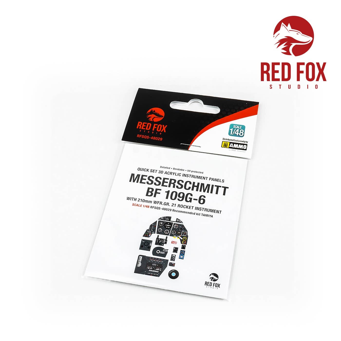 Red Fox Studio 1/48 Messerschmitt BF 109G-6 with WFR.GR.21 Rocket Panel (for Tamiya kit) | 5999571351787