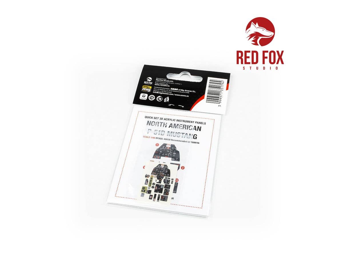 Red Fox Studio 1/48 P-51D Mustang (for Tamiya kit) | 5999571351794