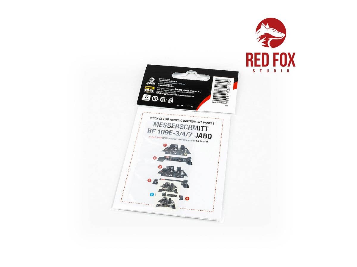 Red Fox Studio 1/48 Messerschmitt BF 109E-3/4/7 JABO (for Tamiya kit) | 5999571351800