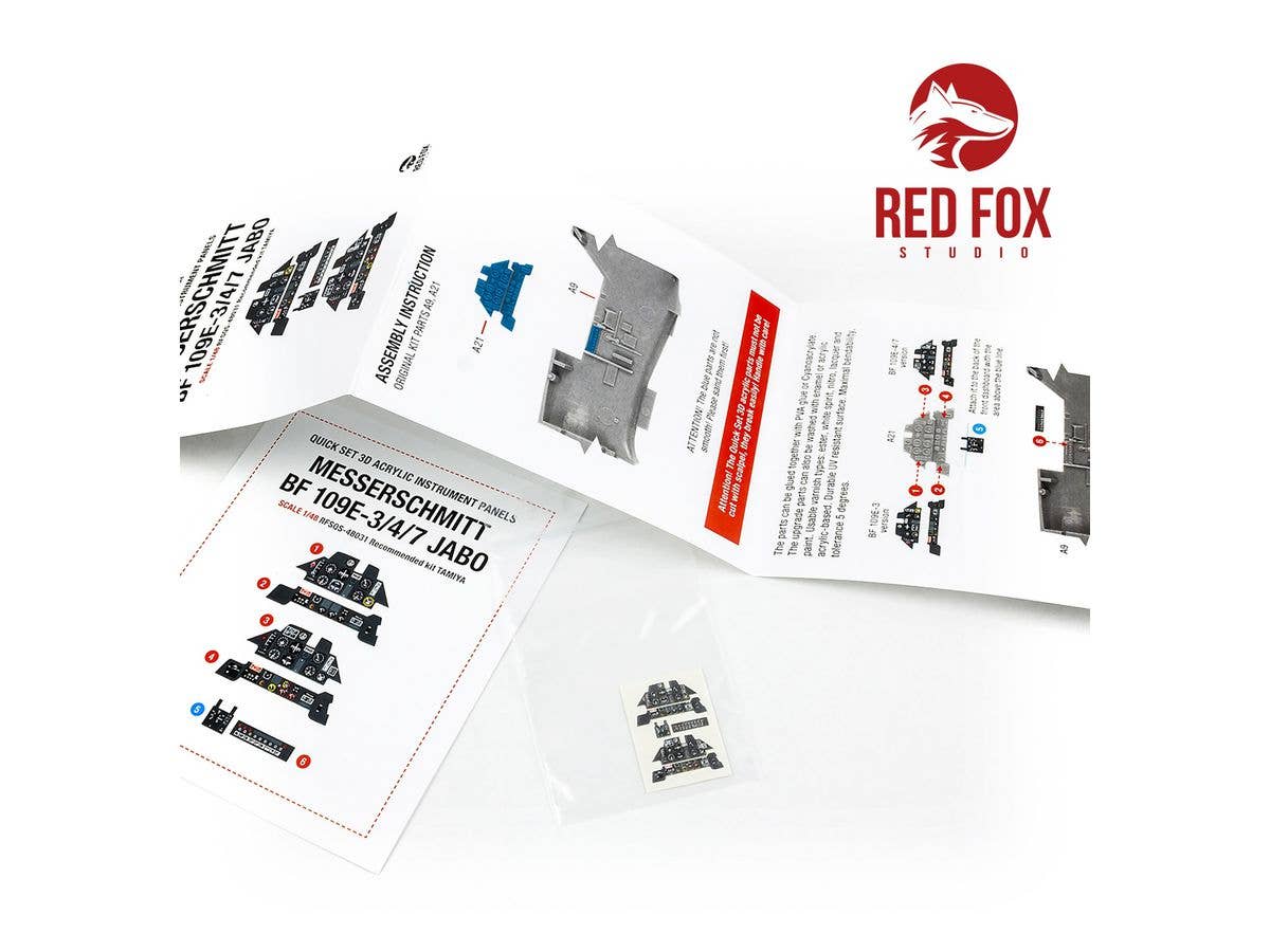 Red Fox Studio 1/48 Messerschmitt BF 109E-3/4/7 JABO (for Tamiya kit) | 5999571351800