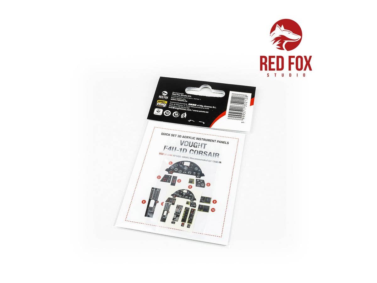 Red Fox Studio 1/48 Vought F4U-1D Corsair (for Tamiya kit) | 5999571352128