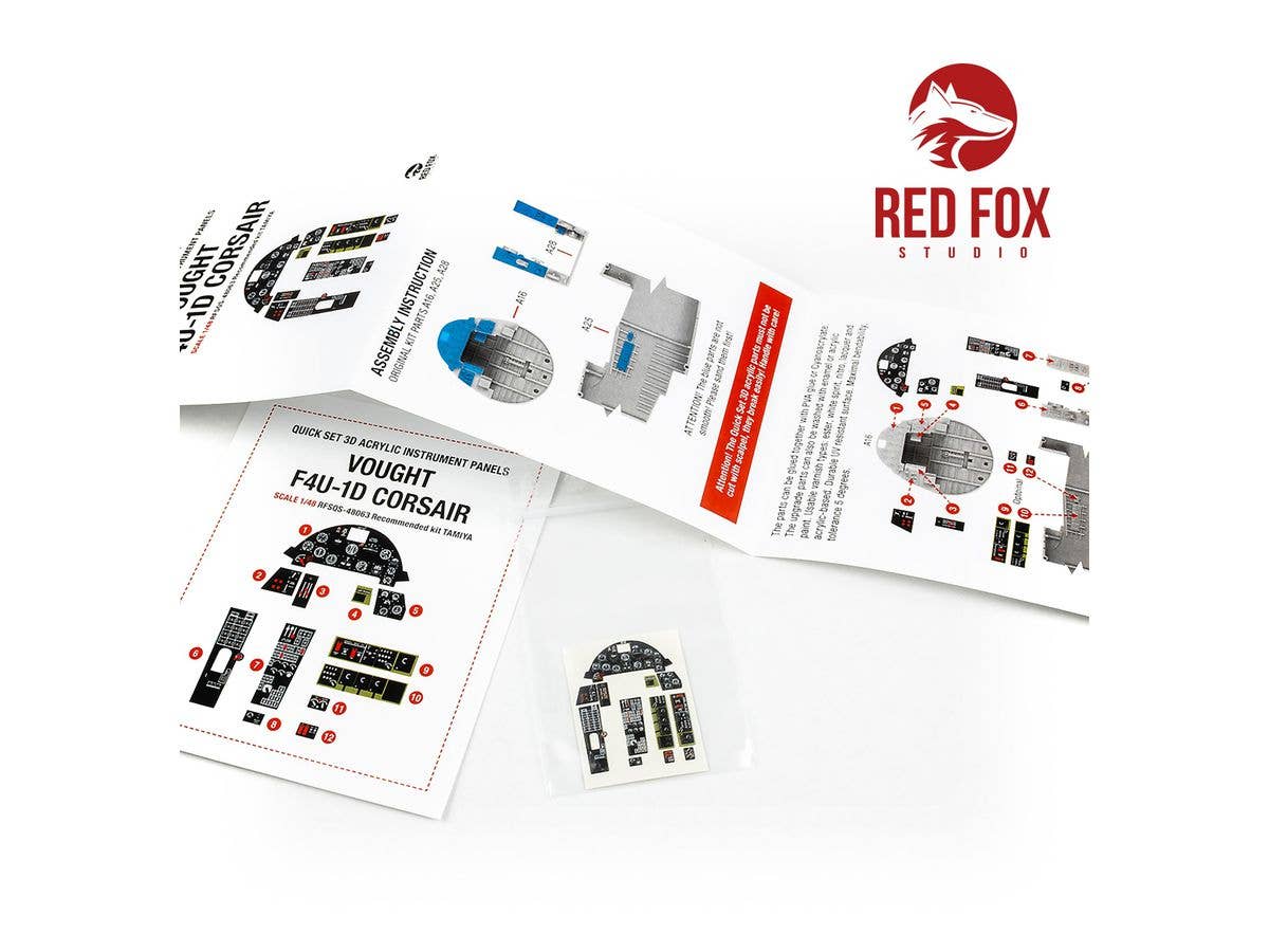 Red Fox Studio 1/48 Vought F4U-1D Corsair (for Tamiya kit) | 5999571352128
