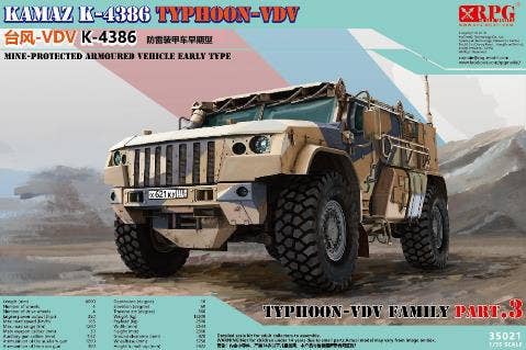 RPG 1/35 Typhoon VDV K-4386 Mine-Protected Armoured Vehicle, Early Type | 6971889310150