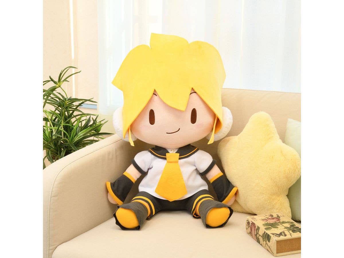 Character Vocal Series 02: Kagamine Rin/Len Series Hatsune Miku Ren Kagamine Fuwapuchi Dodeka Jumbo Plush | 4580779516132