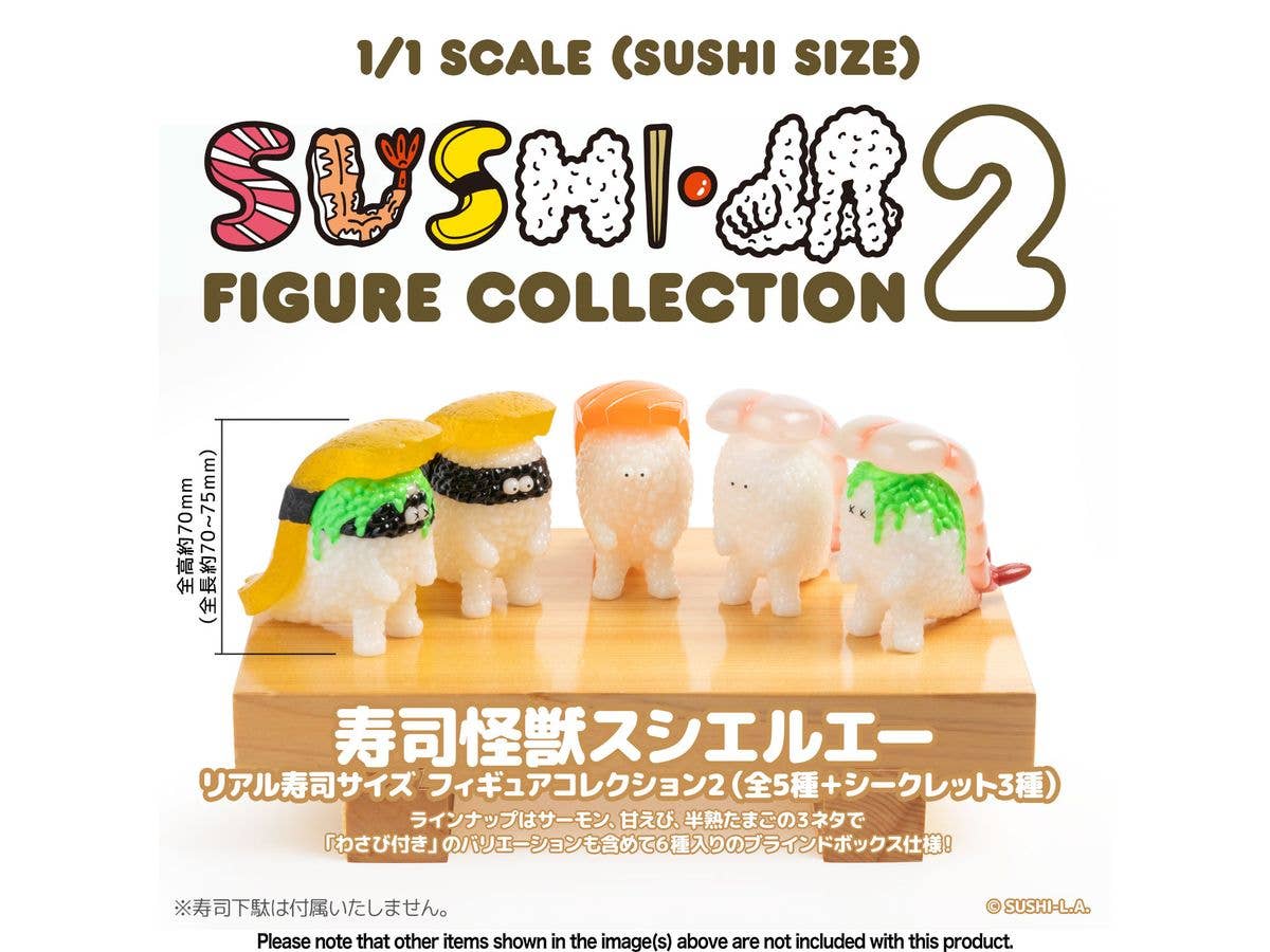 Sen-ti-nel SUSHI MONSTER SUSHI-L.A. 1/1 SCALE (SUSHI SIZE) FIGURE COLLECTION 2 (BOX/6) | 4571335884888