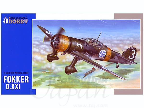 Special Hobby 1/48 Fokker D.XXl 3. Sarja 'with Mercury Engine' | 8594071080815
