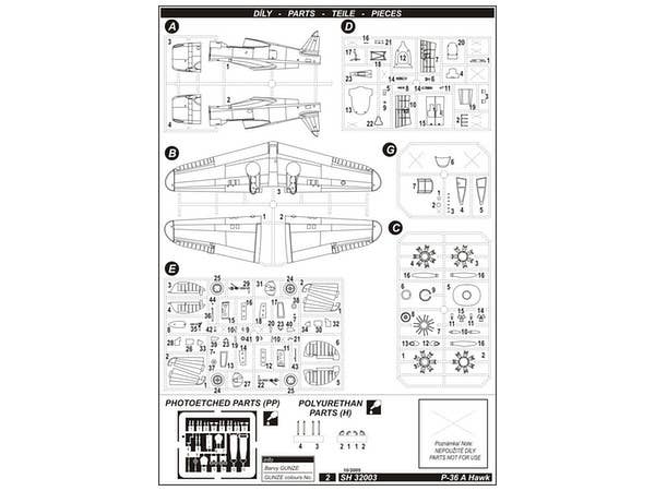 Special Hobby 1/32 P-36 Pearl Harbor Defender | 8594071084875
