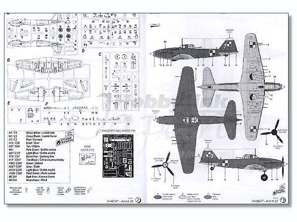 Special Hobby 1/48 Avia B-33 Czechoslovakian Build ll-10 Beast | 8594071081317