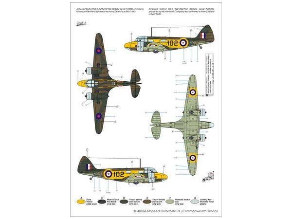 Special Hobby 1/48 Airspeed Oxford Mk.I/II 'Commonwealth Service' | 8594071082802