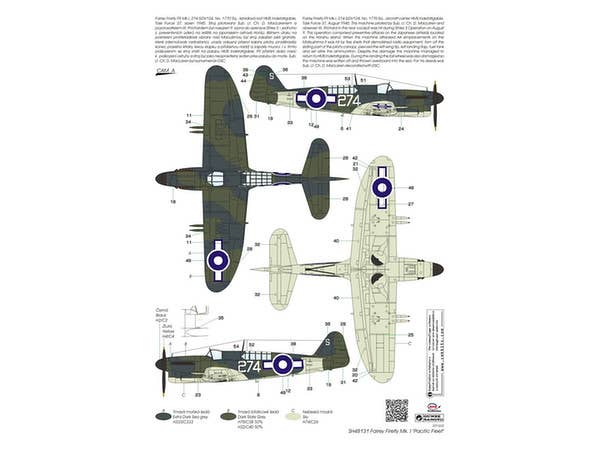 Special Hobby 1/48 Fairey Firefly Mk.l 'Pacific Fleet' | 8594071083786