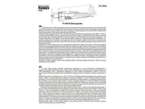 Special Hobby 1/72 V-156B Chesapeake Mk.I | 8594071083717