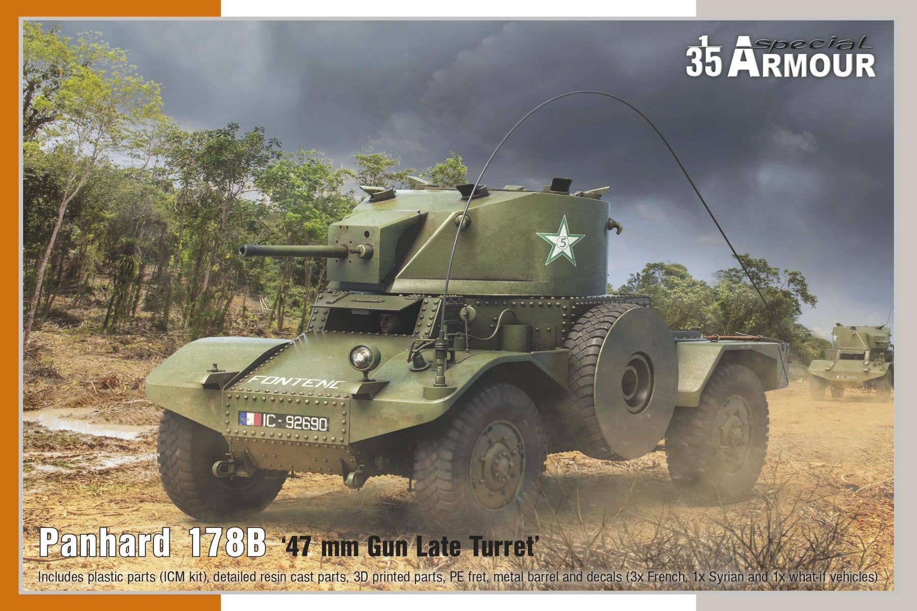 Special Hobby 1/35 Panhard 178B ‘47 mm Gun Late Turret’ | 8594071088354