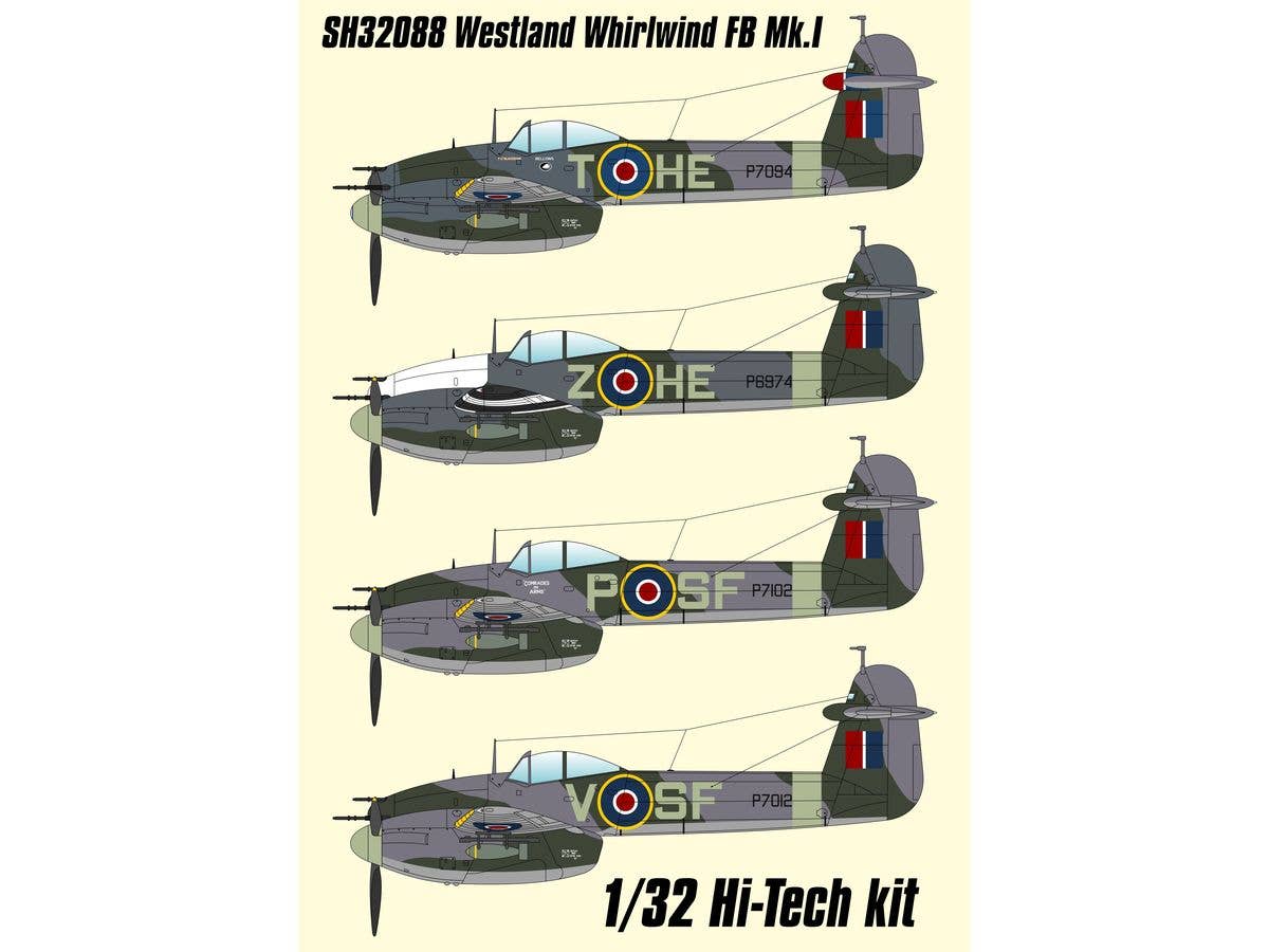 Special Hobby 1/32 Westland Whirlwind FB MK.I ‘Fighter-Bomber’ Hi-tech kit, Aircraft | 8594071089597