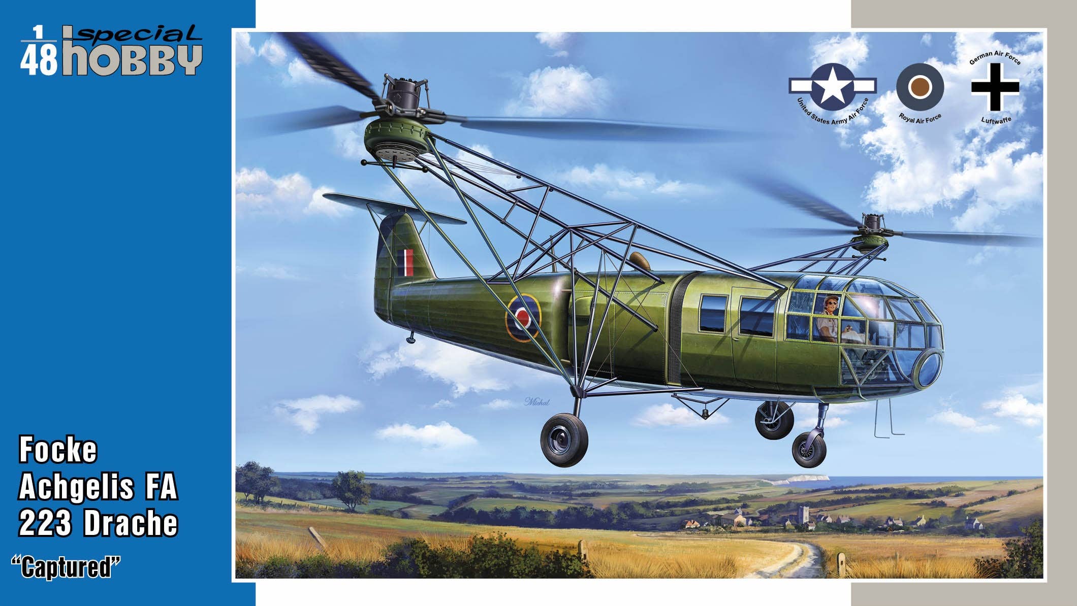 Special Hobby 1/48 Focke Achgelis FA 223 Drache Captured | 8594071087159