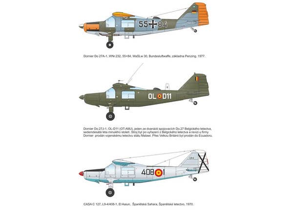 Special Hobby 1/72 Dornier Do 27 'German, Spanish and Belgian Service' | 8594071085841