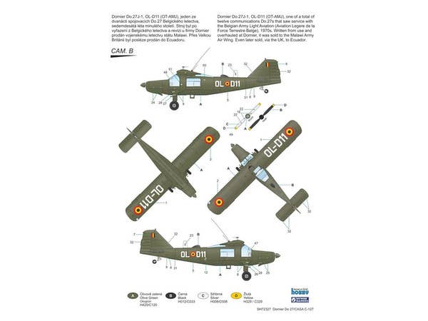 Special Hobby 1/72 Dornier Do 27 'German, Spanish and Belgian Service' | 8594071085841