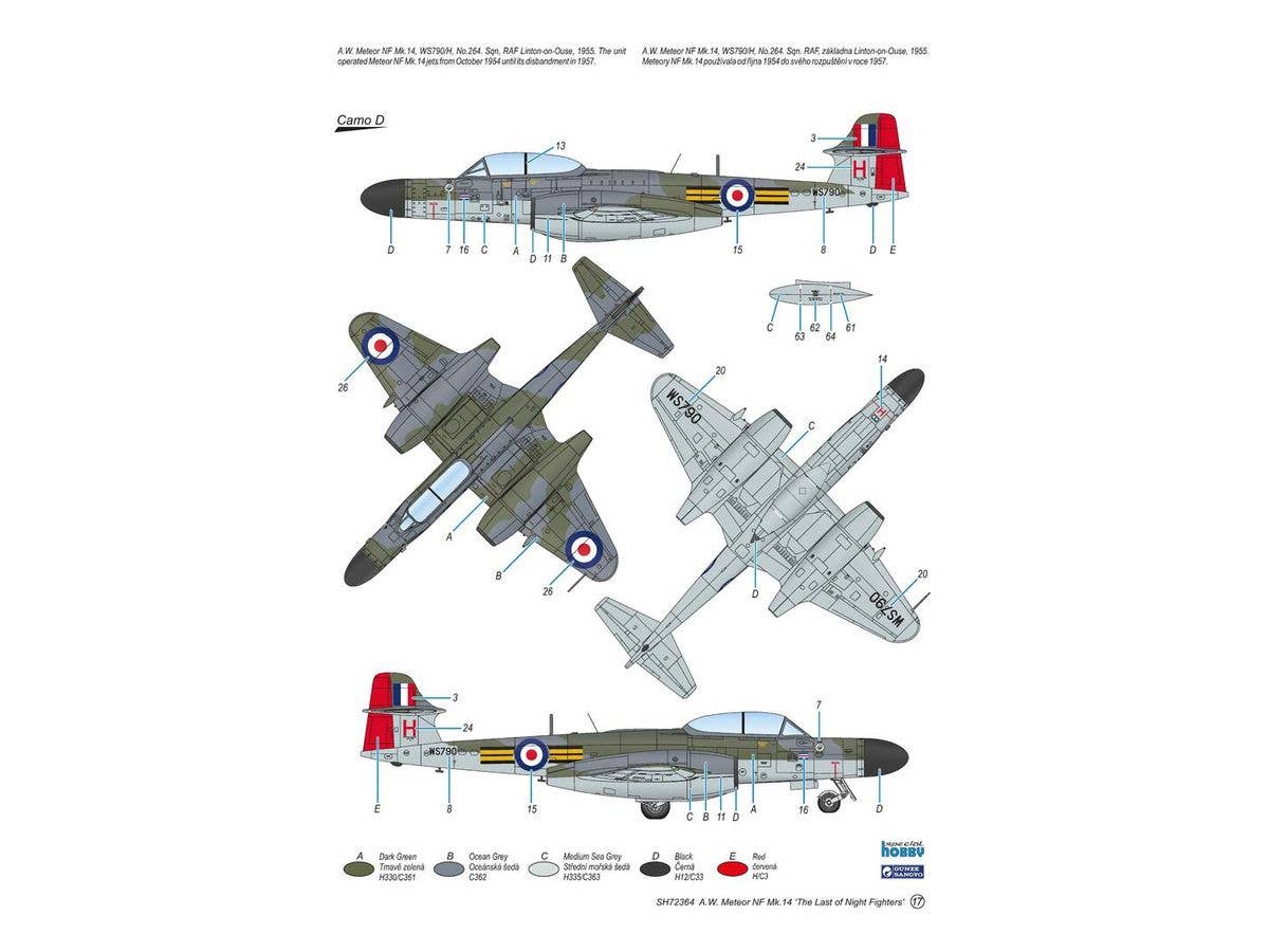 Special Hobby 1/72 A.W. Meteor NF Mk.14 'The Last of Night Fighters' | 8594071087890