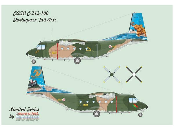 Special Hobby 1/72 CASA C.212-100 Portugese Tail Arts | 8594071086213