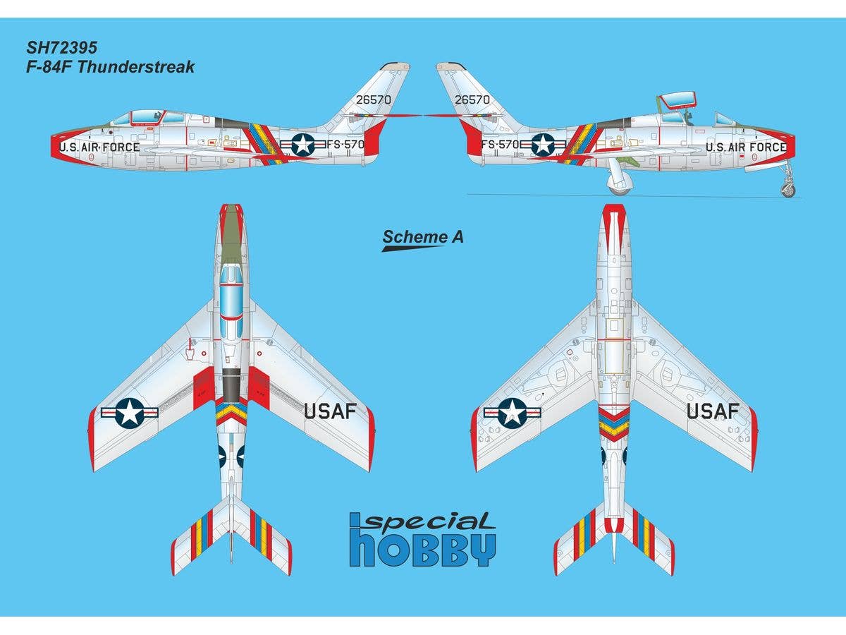 Special Hobby 1/72 F-84F Thunderstreak ‘US Swept-wing Thunder’, Aircraft | 8594071089573