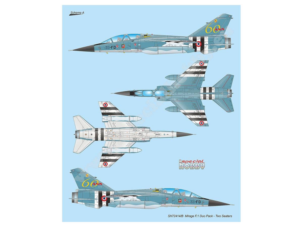 Special Hobby 1/72 Mirage F.1 Duo Pack & Book | 8594071087289