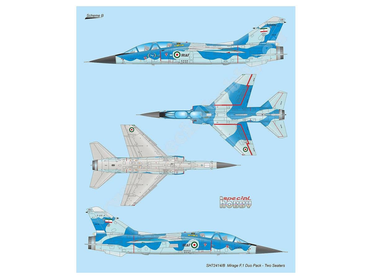 Special Hobby 1/72 Mirage F.1 Duo Pack & Book | 8594071087289