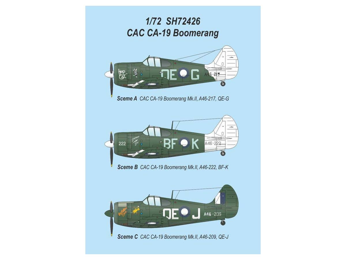 Special Hobby 1/72 CAC CA-19 Boomerang Jungle Scouts | 8594071087661