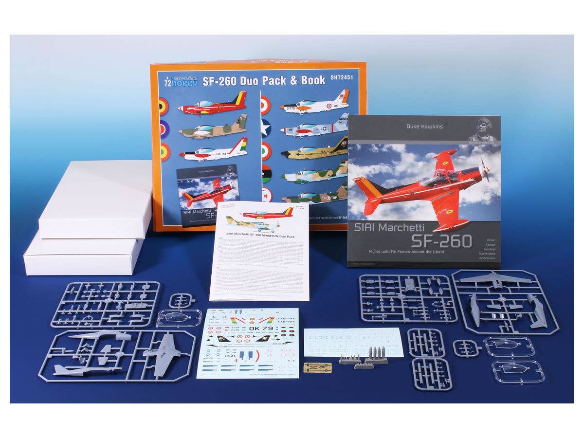 Special Hobby 1/72 SIAI-Marchetti SF-260 Duo Pack & Book 1/72 | 8594071088248