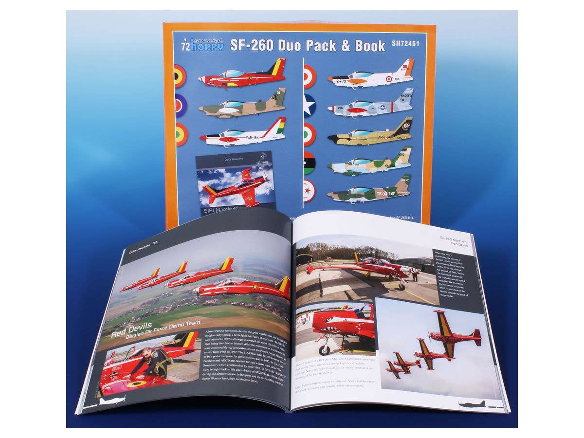 Special Hobby 1/72 SIAI-Marchetti SF-260 Duo Pack & Book 1/72 | 8594071088248