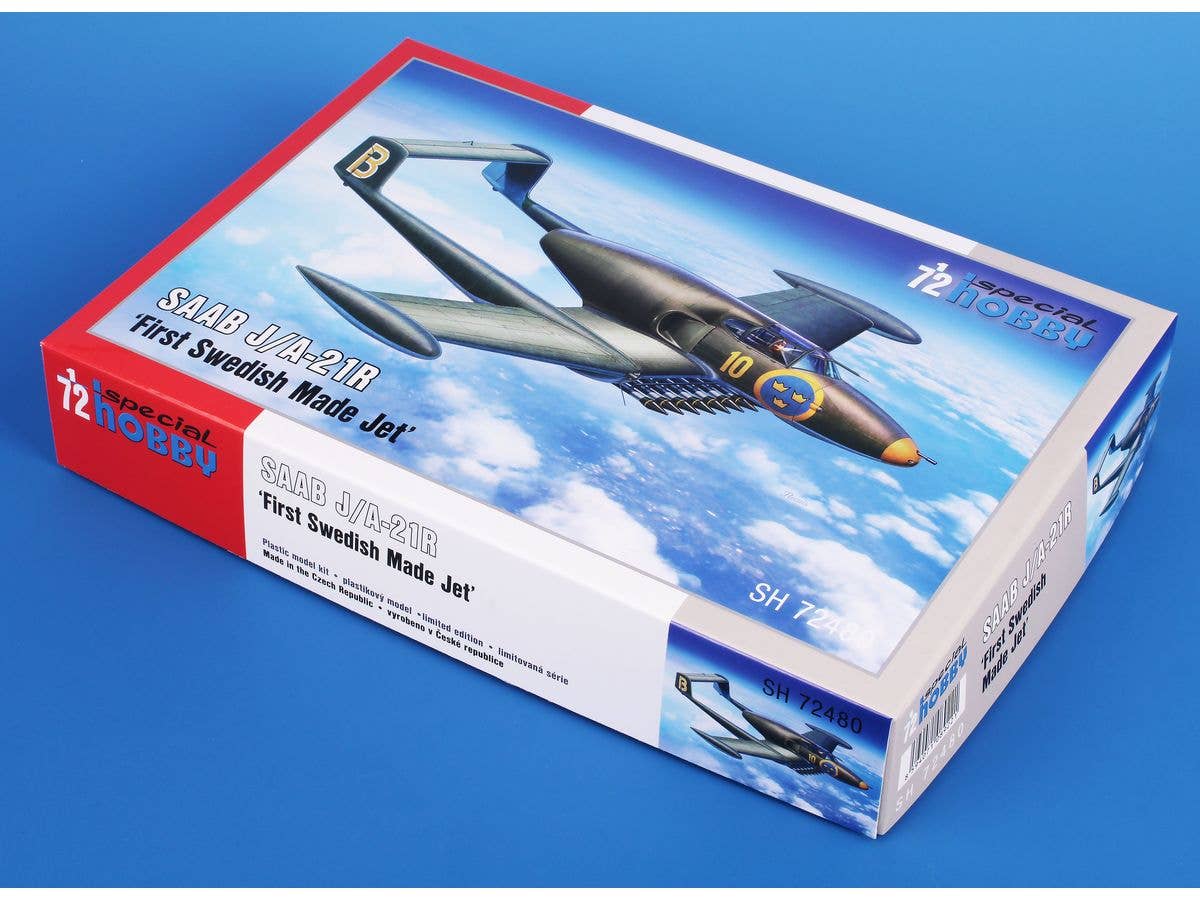 Special Hobby 1/72 SAAB J/A-21R ‘First Swedish Made Jet’ | 8594071089221