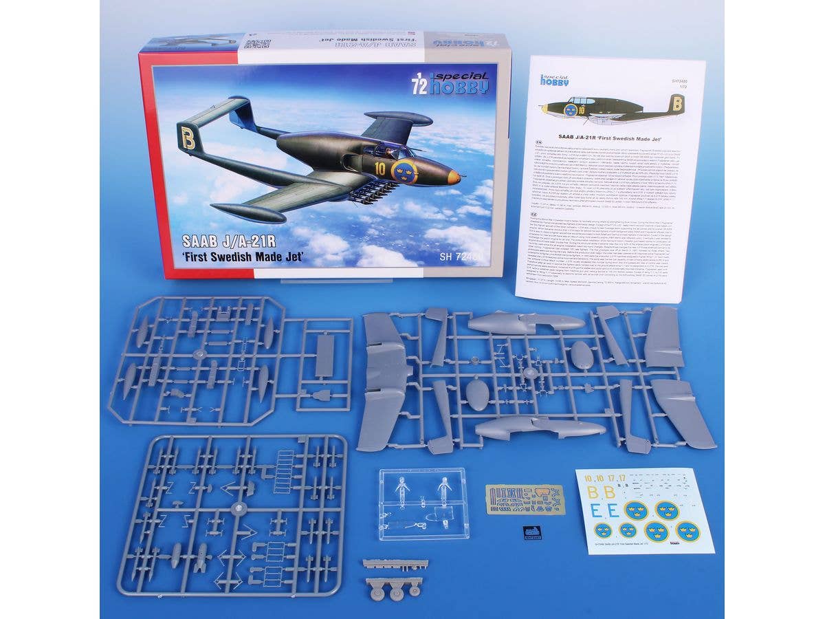 Special Hobby 1/72 SAAB J/A-21R ‘First Swedish Made Jet’ | 8594071089221