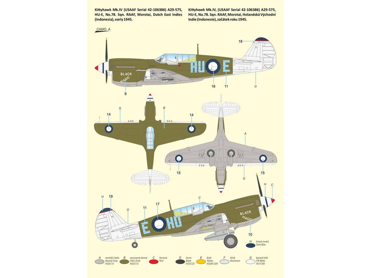 Special Hobby 1/72 Kittyhawk Mk.IV ‘Over the Mediterranean and the Pacific’ | 8594071089498
