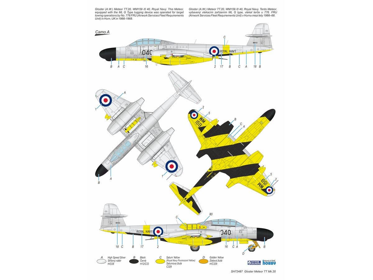 Special Hobby 1/72 Gloster Meteor TT Mk.20 | 8594071089634
