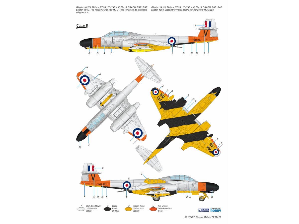 Special Hobby 1/72 Gloster Meteor TT Mk.20 | 8594071089634