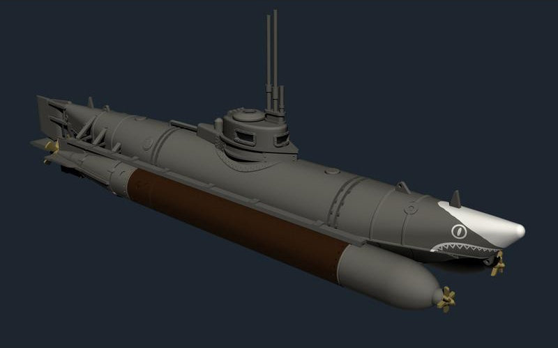 Special Navy 1/72 Biber 'German Midget Submarine'