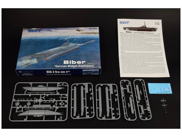 Special Navy 1/72 Biber 'German Midget Submarine' | 8594071086176