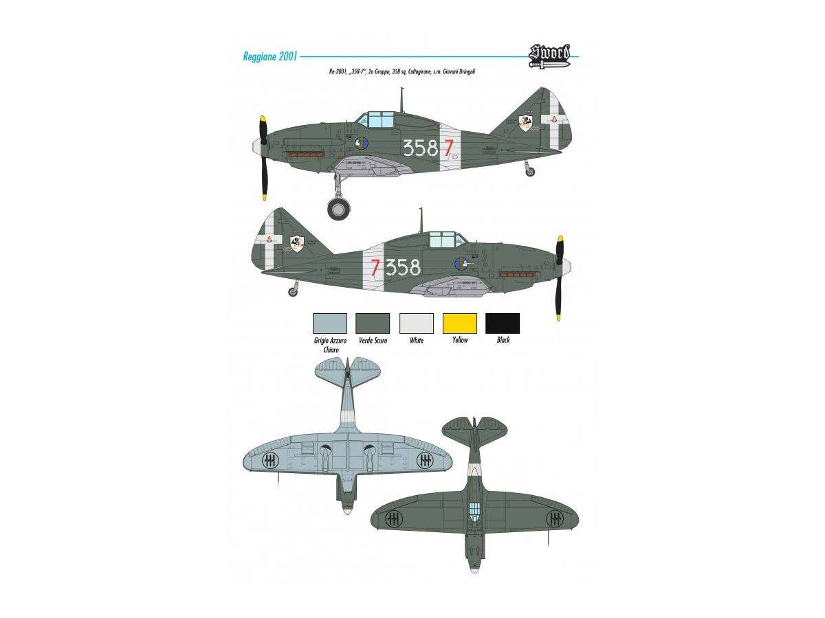 Sword Models 1/48 Re 2001 Falco II, Aircraft | 8596444480123