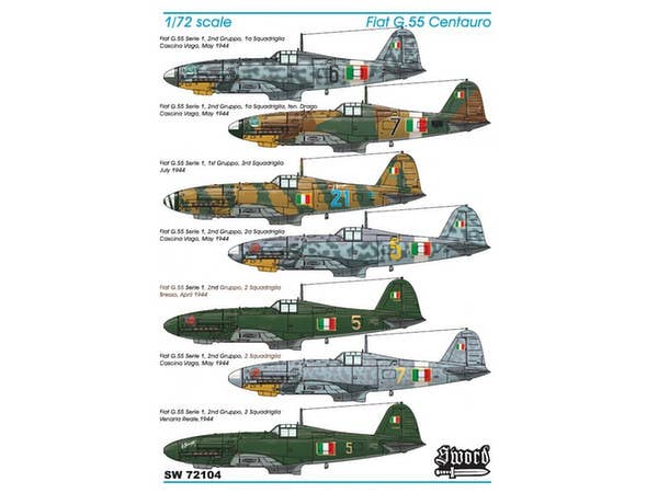 Sword Models 1/72 Fiat G.55 2in1, Aircraft | 8596444721042