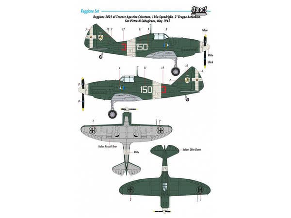 Sword Models 1/72 Reggiane fighters, Aircraft | 8592977721108