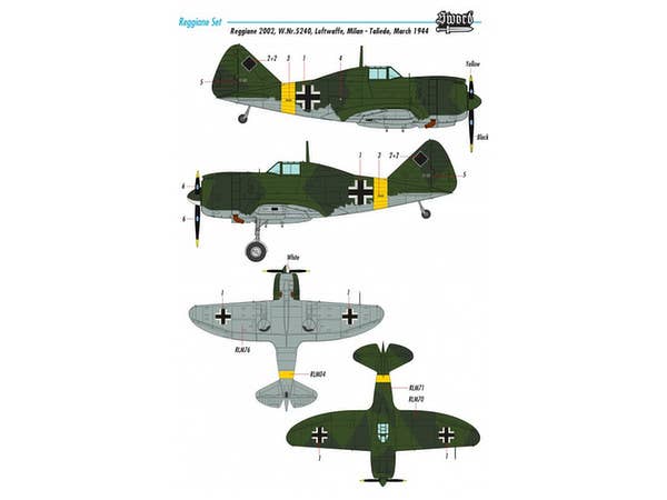Sword Models 1/72 Reggiane fighters, Aircraft | 8592977721108