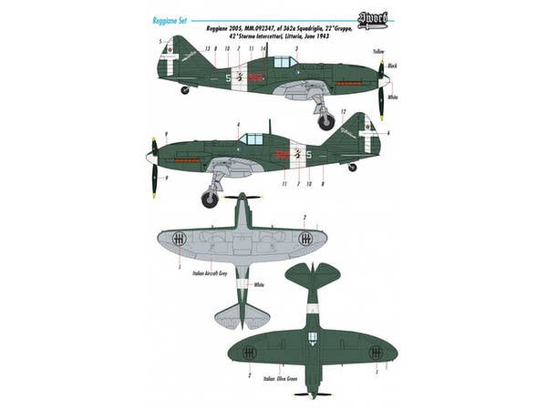 Sword Models 1/72 Reggiane fighters, Aircraft | 8592977721108