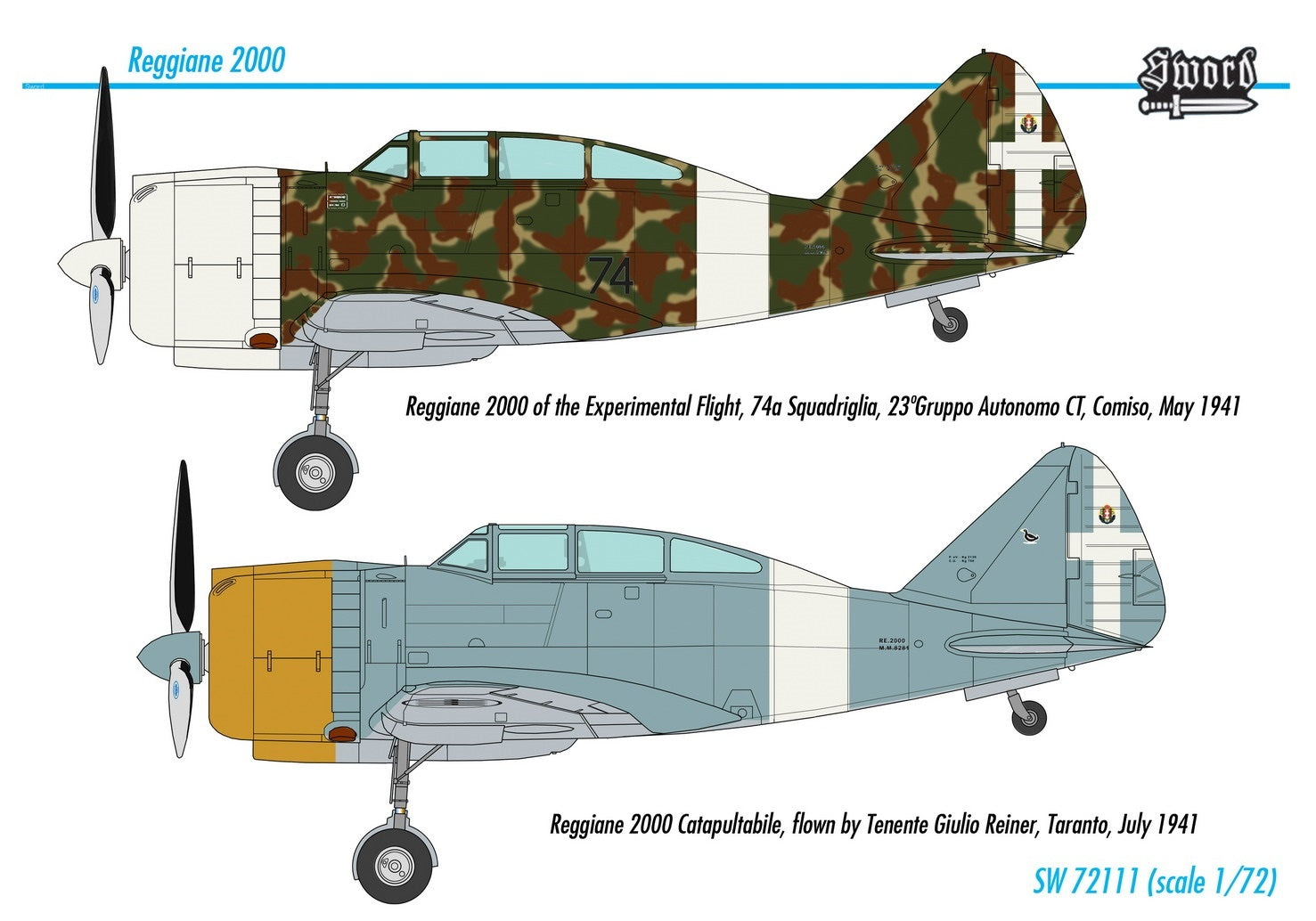 Sword Models 1/72 Re 2000, Aircraft