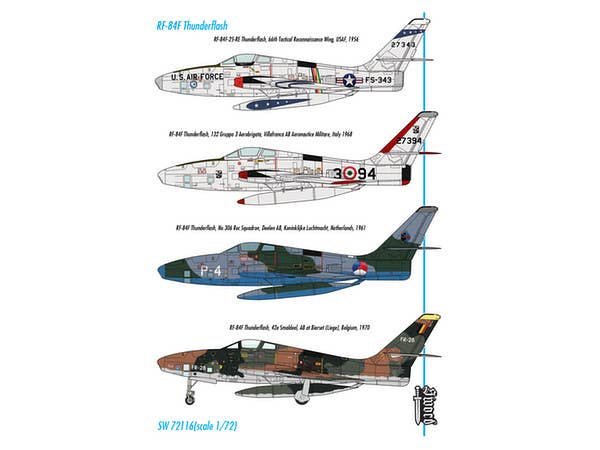 Sword Models 1/72 RF-84F Thunderflash (USAF, BAF, RNAF, IAF), Aircraft | 8592977721160