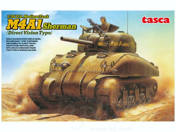 Asuka 1/35 M4A1 Sherman Direct Vision Type WWII US Medium Tank | 4571229090630