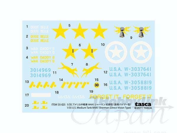 Asuka 1/35 M4A1 Sherman Direct Vision Type WWII US Medium Tank | 4571229090630