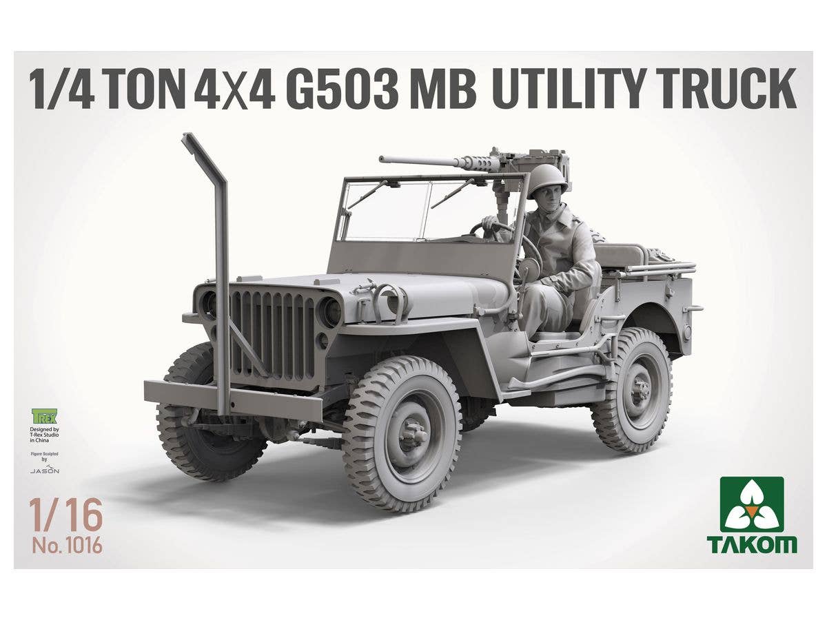 Takom 1/16 scale 1/4 Ton 4x4 G503 MB Utility Truck | 4897051422334