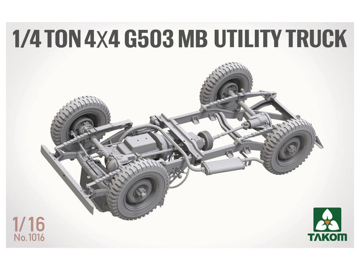 Takom 1/16 scale 1/4 Ton 4x4 G503 MB Utility Truck | 4897051422334